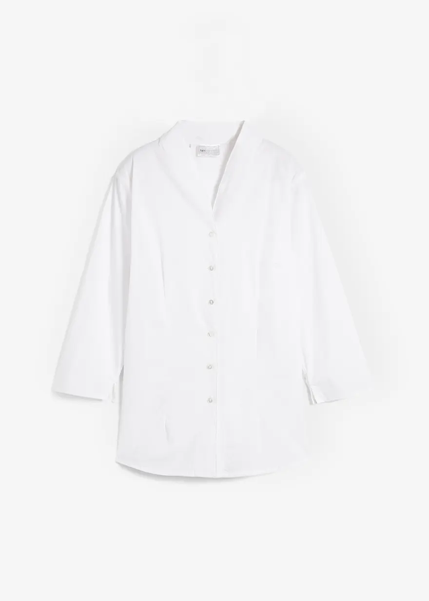 Bluse mit Stehkragen