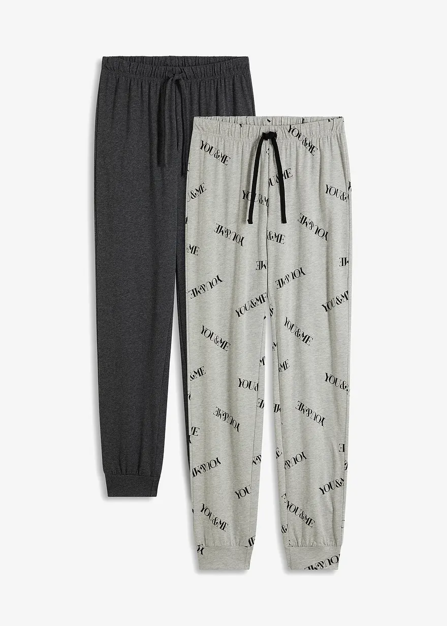 Lange Pyjamahose (2er Pack)
