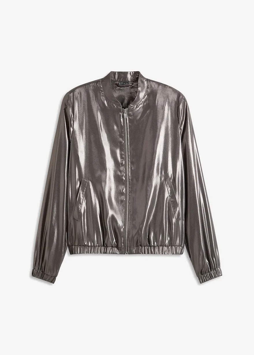Blouson mit Glanz-Optik