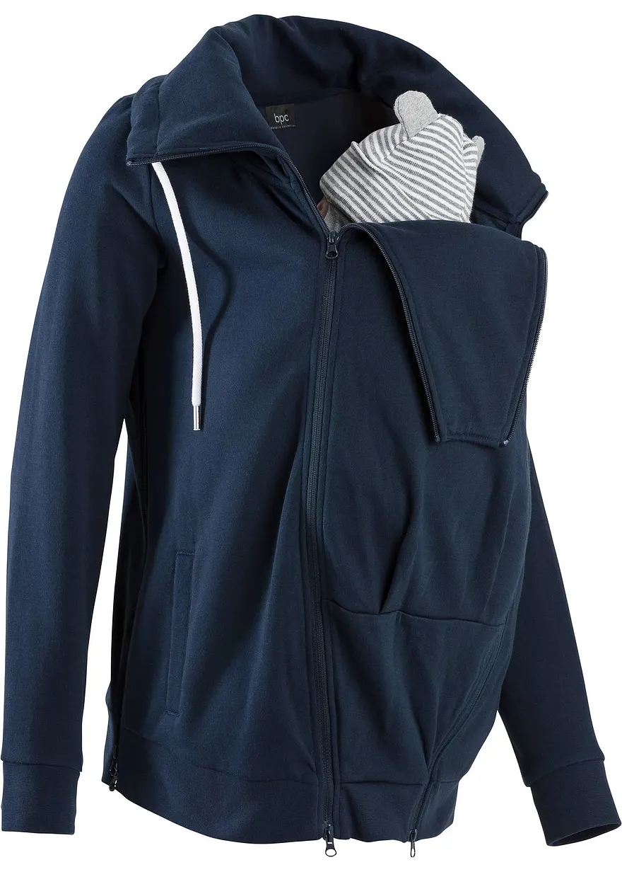 3-in-1 Umstands-Sweatjacke und Tragejacke
