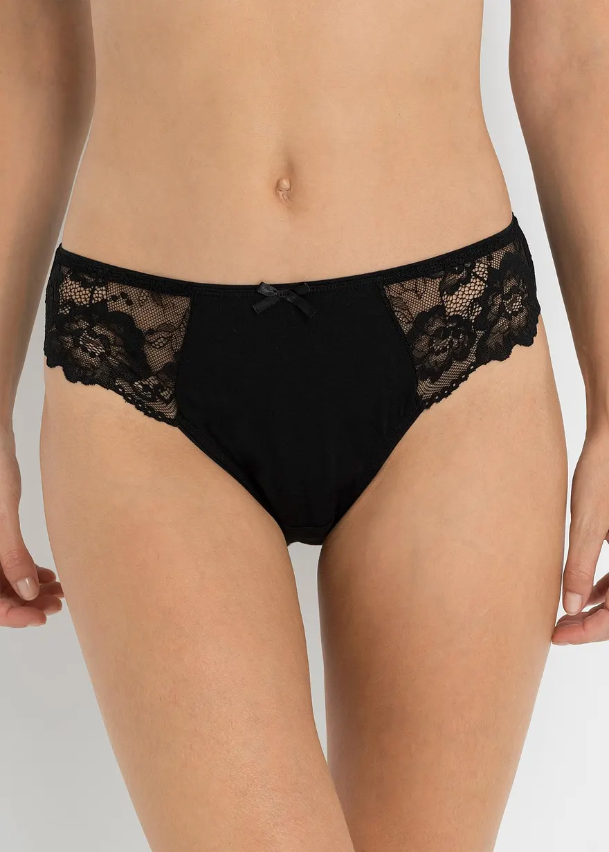 Slip mit Spitze (4er Pack)