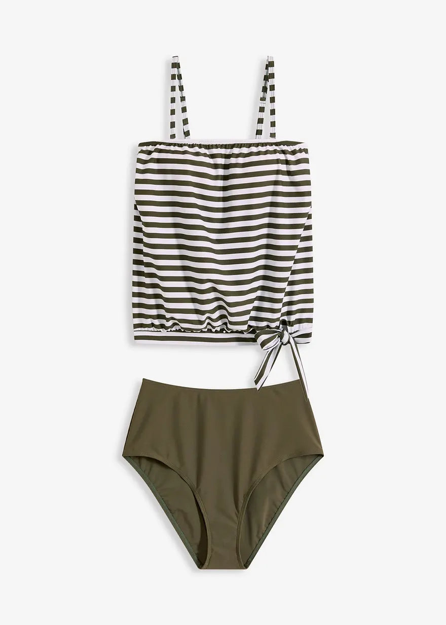 Oversize-Tankini (2-tlg.Set) mit abnehmbaren Trägern