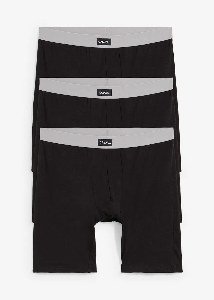 Lange Boxershorts eng (3er Pack)