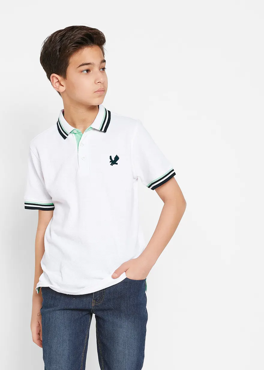 Pique-Poloshirt aus reiner Bio-Baumwolle