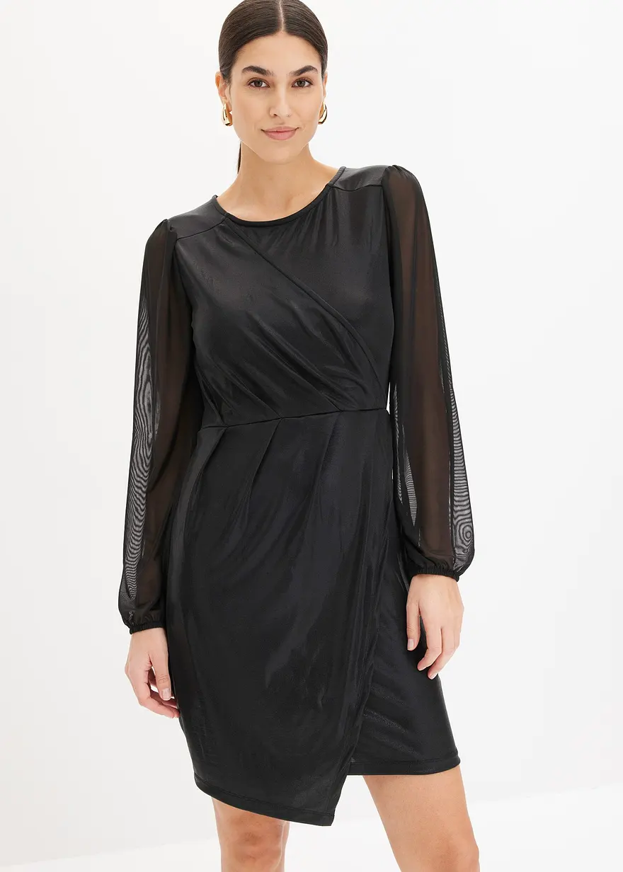 Minikleid mit Drapierung