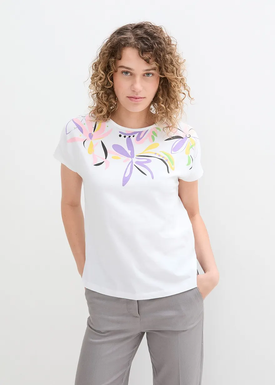 Baumwollshirt, ½ Arm