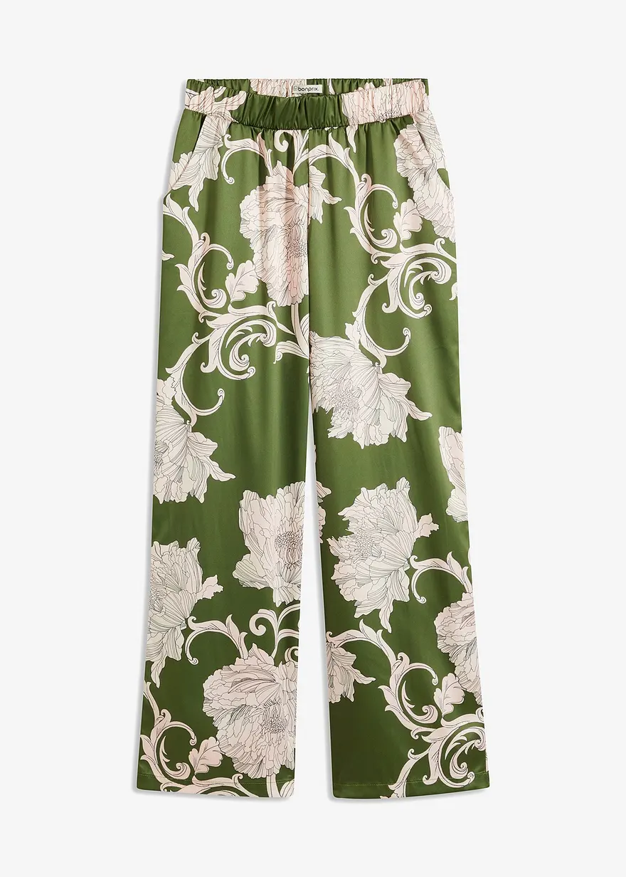 Palazzo-Hose aus fließendem Satin