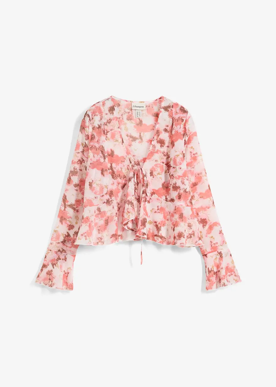 Chiffonbluse mit Volants