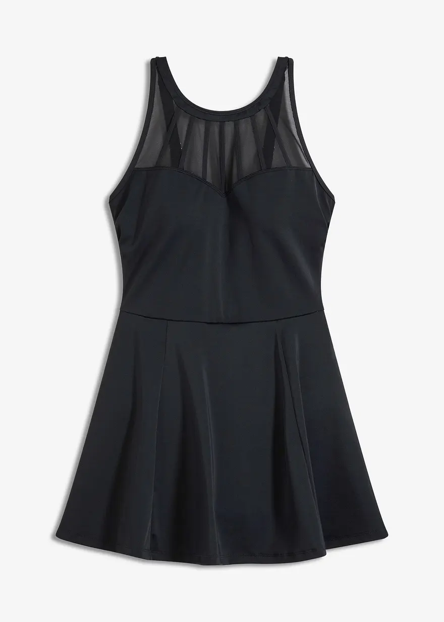 Medium Shape-Badekleid mit transparentem Mesh