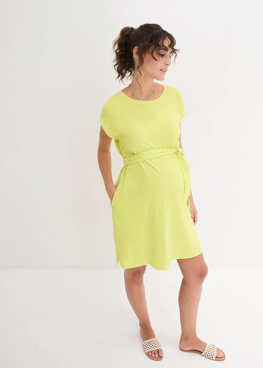 Shirtkleid mit Bindeband