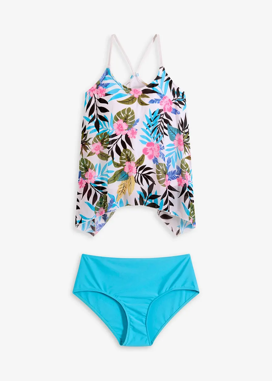 Tankini (2-tlg.Set) mit bedruckter Netzware