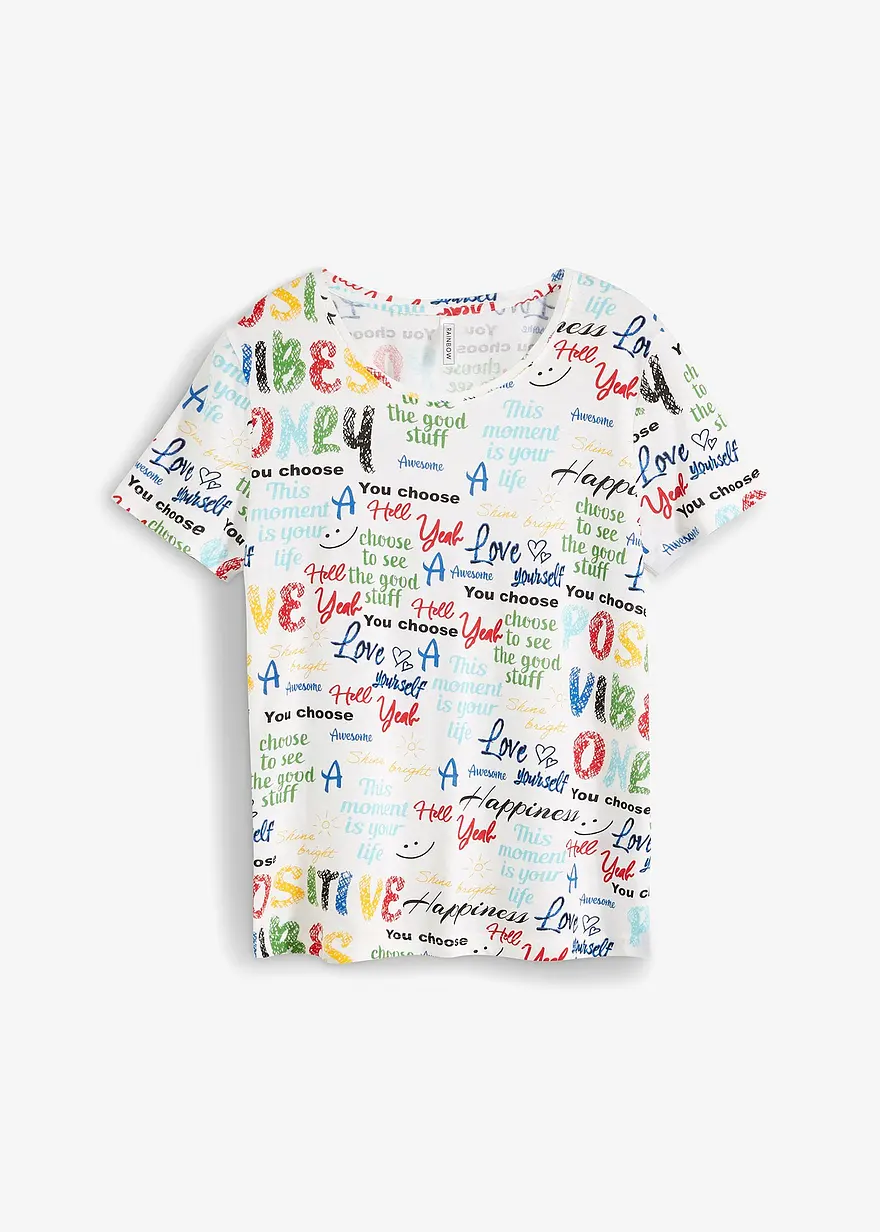 T-Shirt aus softem Viskose-Mix