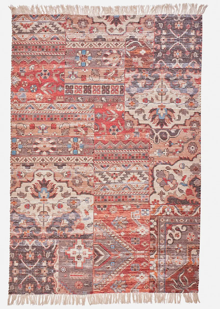 Kelim-Teppich mit graphischer Musterung
