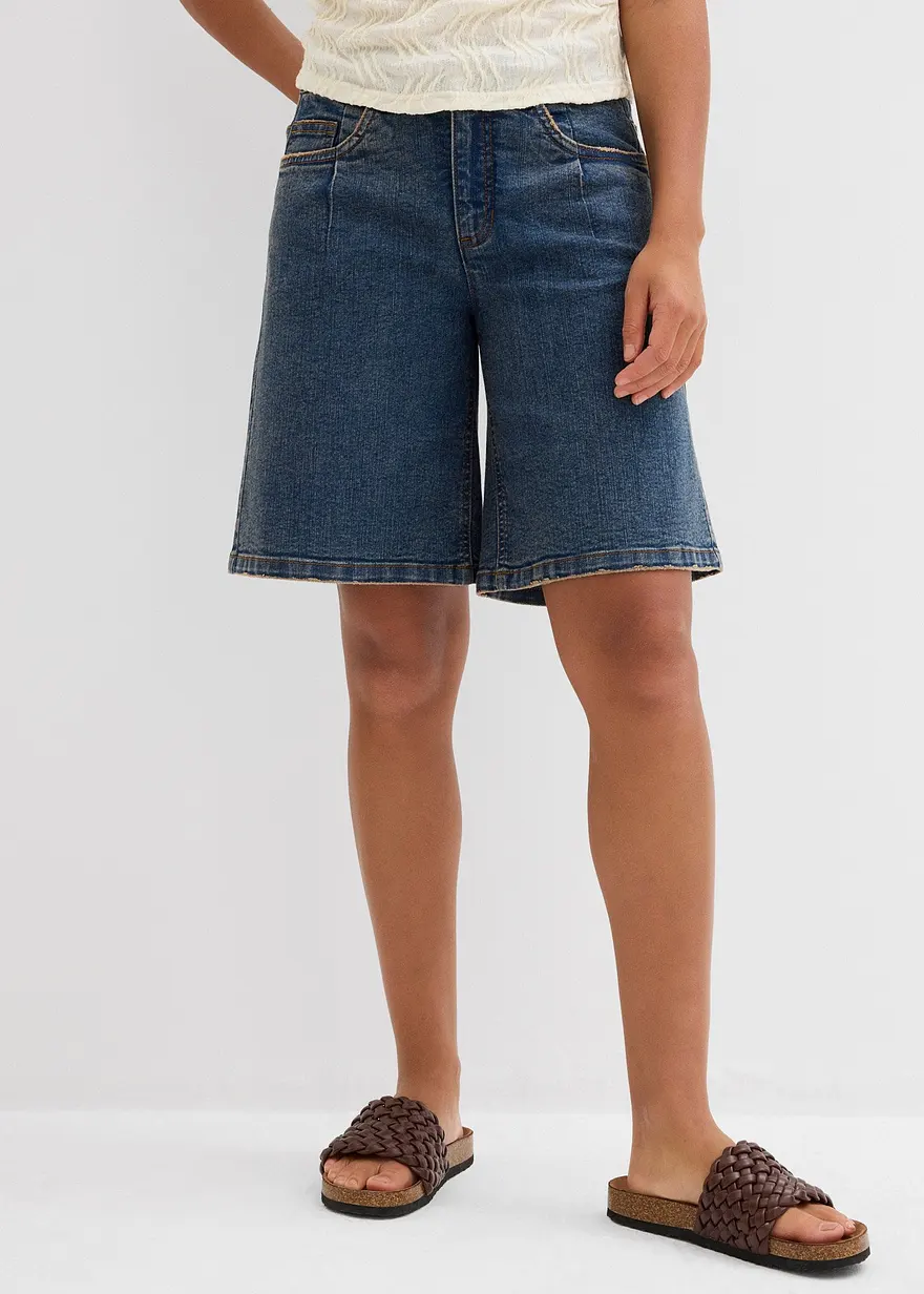 Jeans-Bermuda Mid Waist