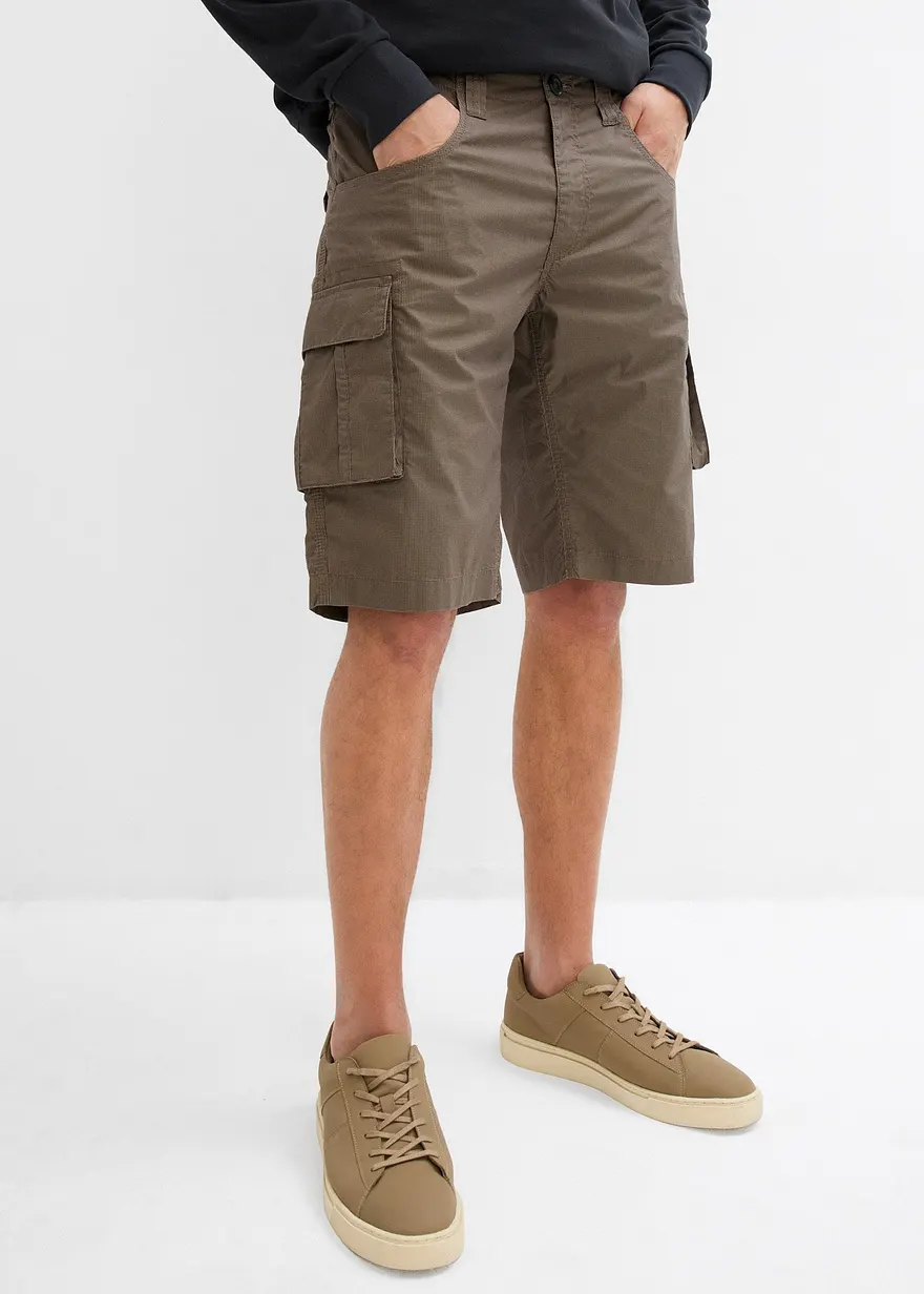 Cargo-Bermuda aus reiner Baumwolle, Relaxed Fit