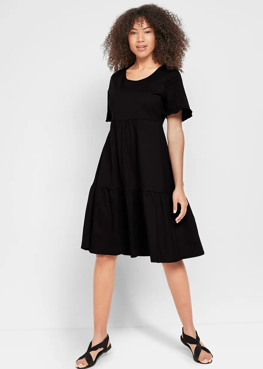 Jerseykleid aus reiner Baumwolle