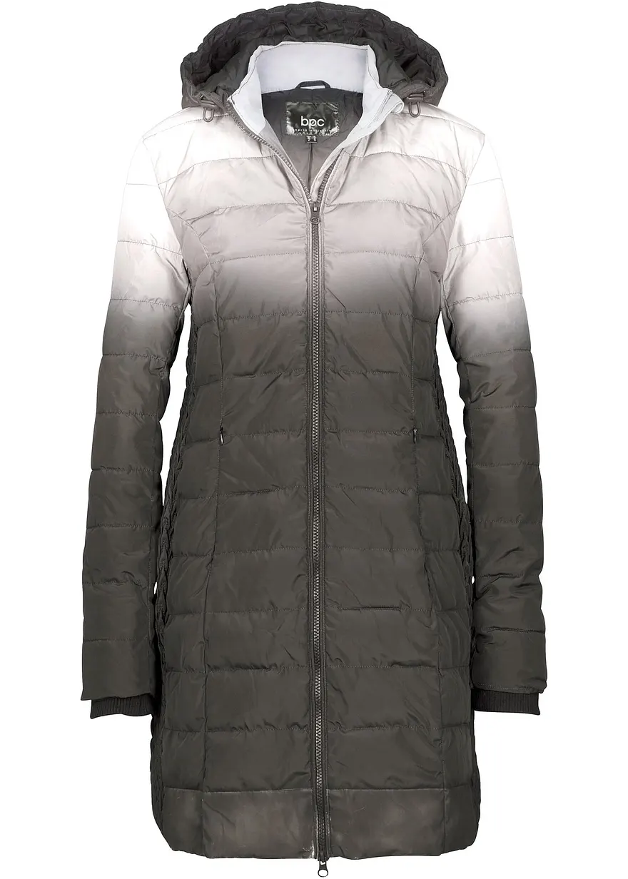 Steppjacke mit Farbverlauf und elastischem Einsatz seitlich
