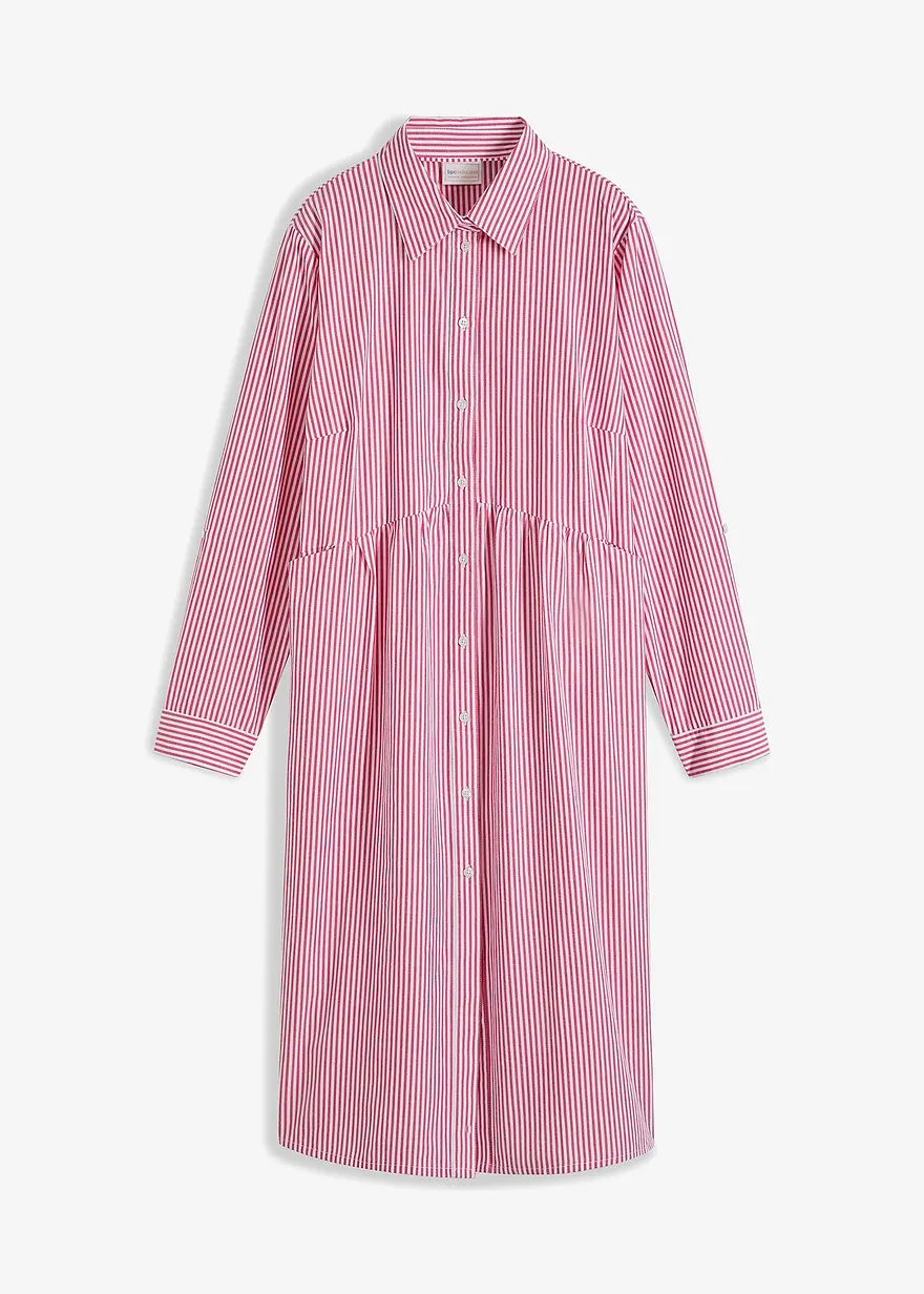 Hemdblusenkleid gestreift