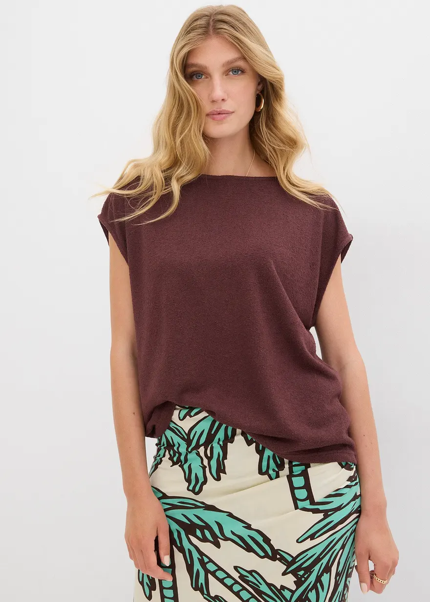 Oversize-Shirt in Strickoptik