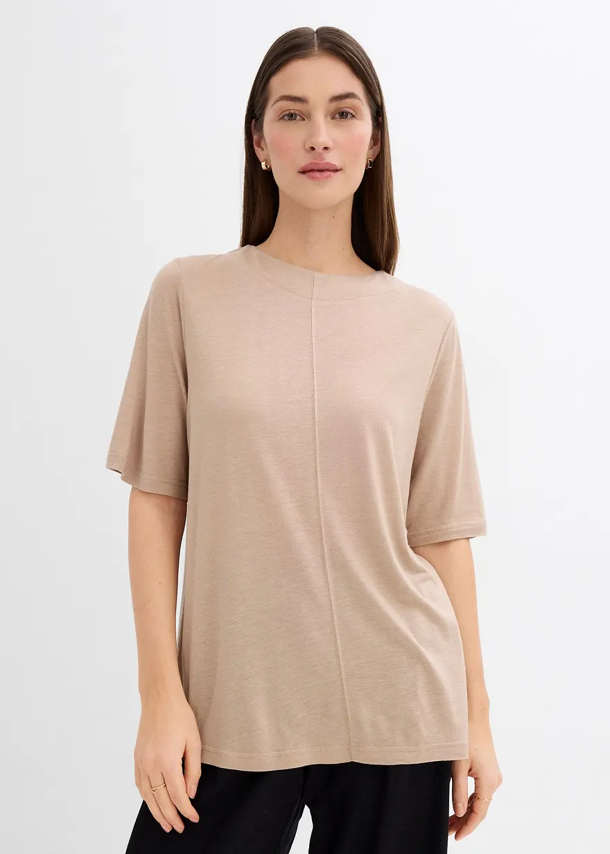 T-Shirt aus feiner Viskose