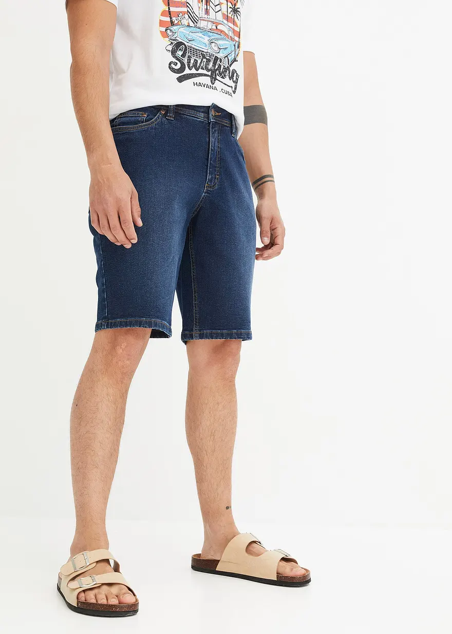 Stretch-Jeans-Bermuda, Regular Fit (2er Pack)