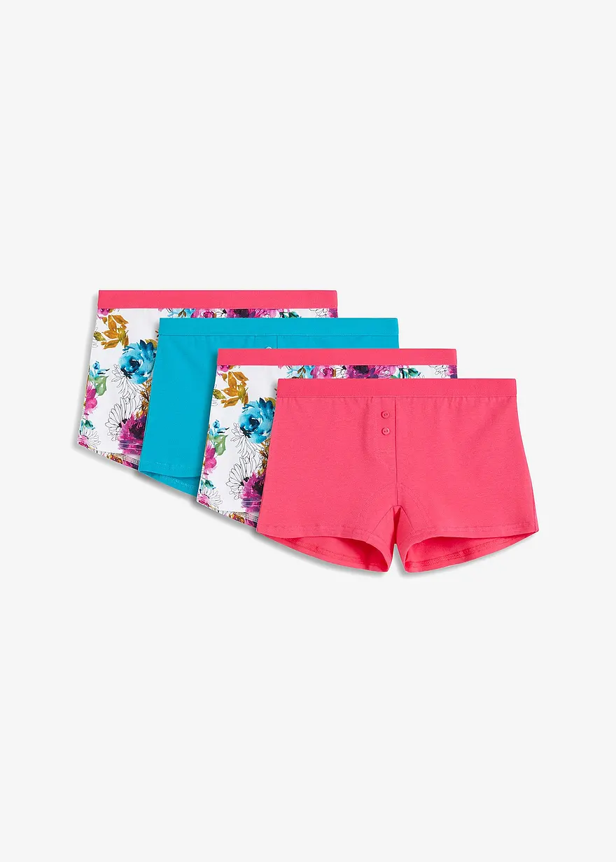 Damen Boxer (4er Pack) mit Bio-Baumwolle