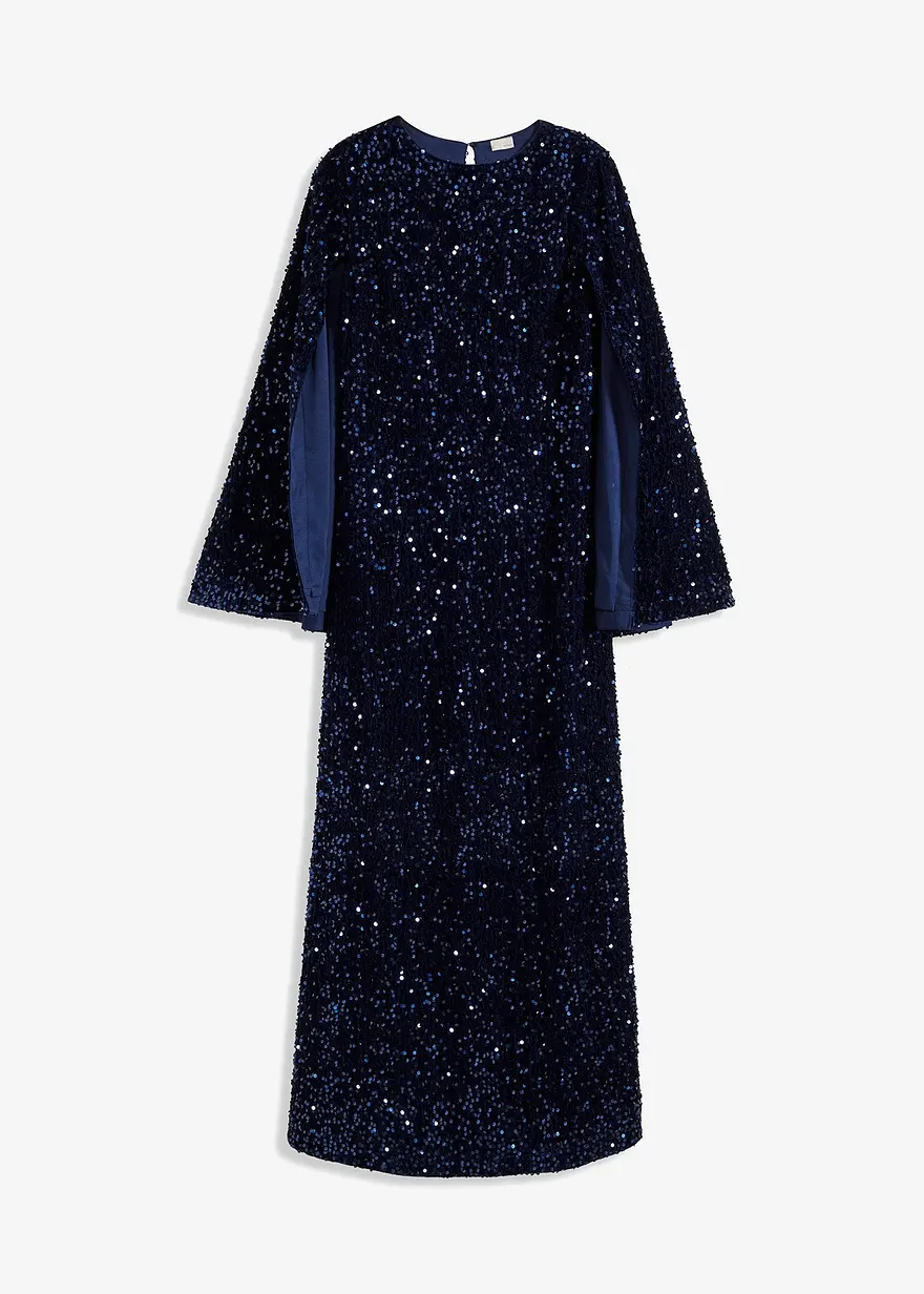 Paillettenkleid aus softem Samt