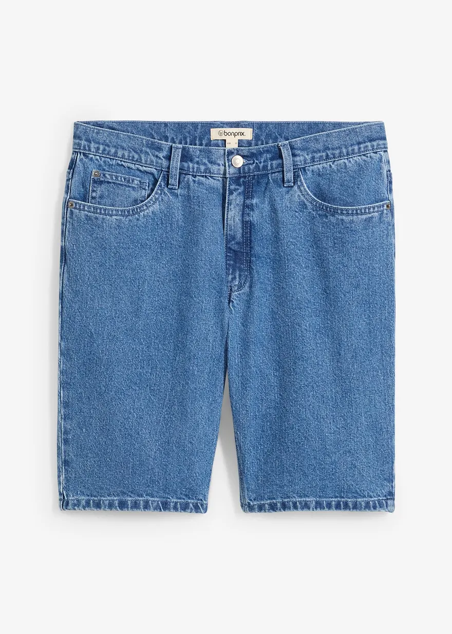 Stretch-Jeans-Bermuda, Relaxed Fit
