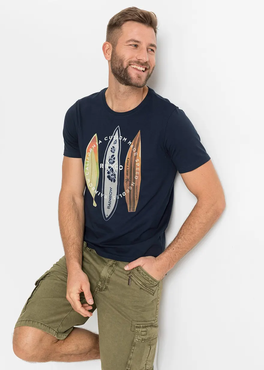 T-Shirt aus reiner Bio-Baumwolle, Slim Fit