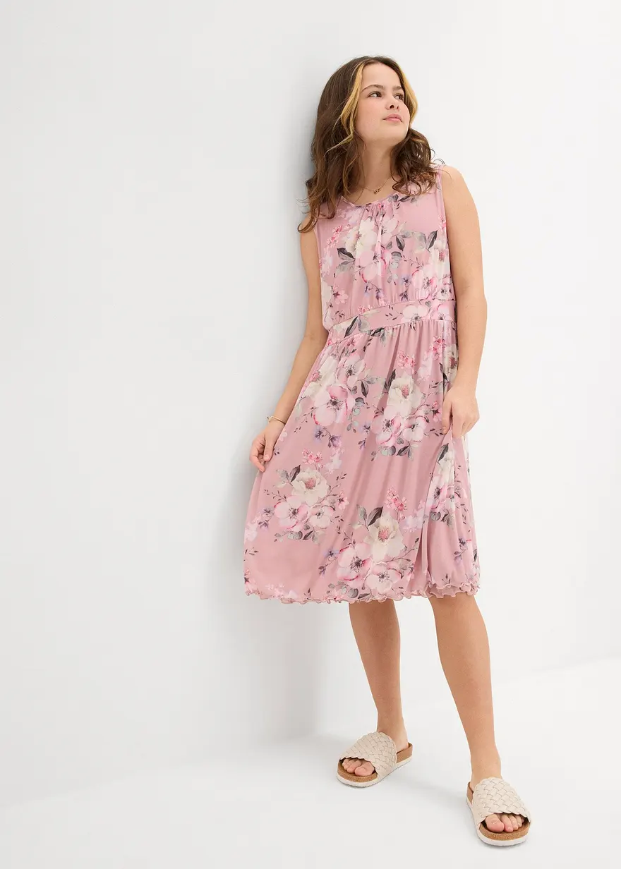 Bedrucktes Mesh-Kleid