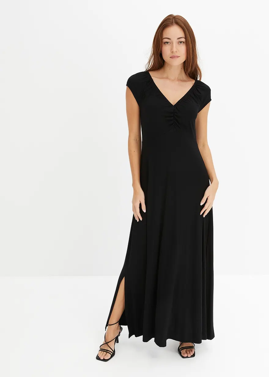 Maxikleid mit Raffung