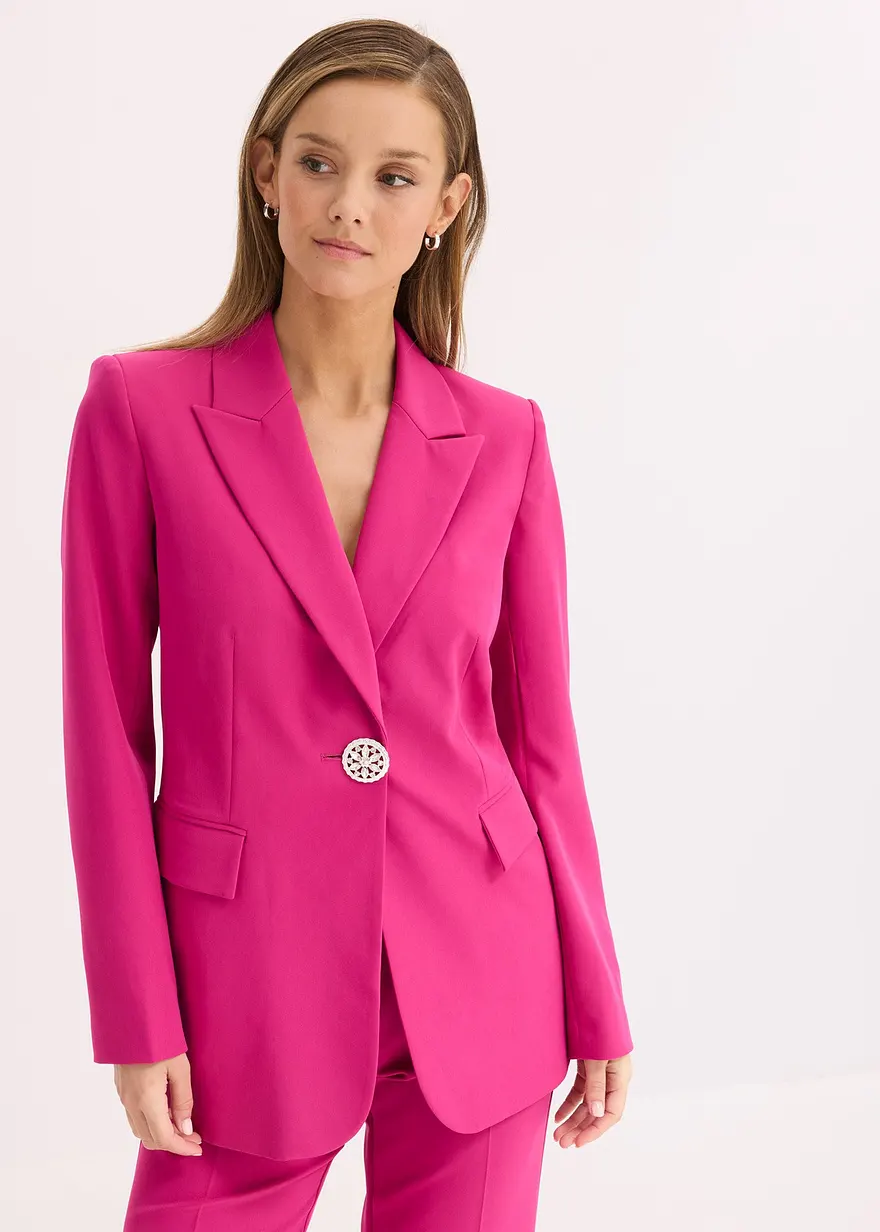 Blazer mit Schmuck-Knopf