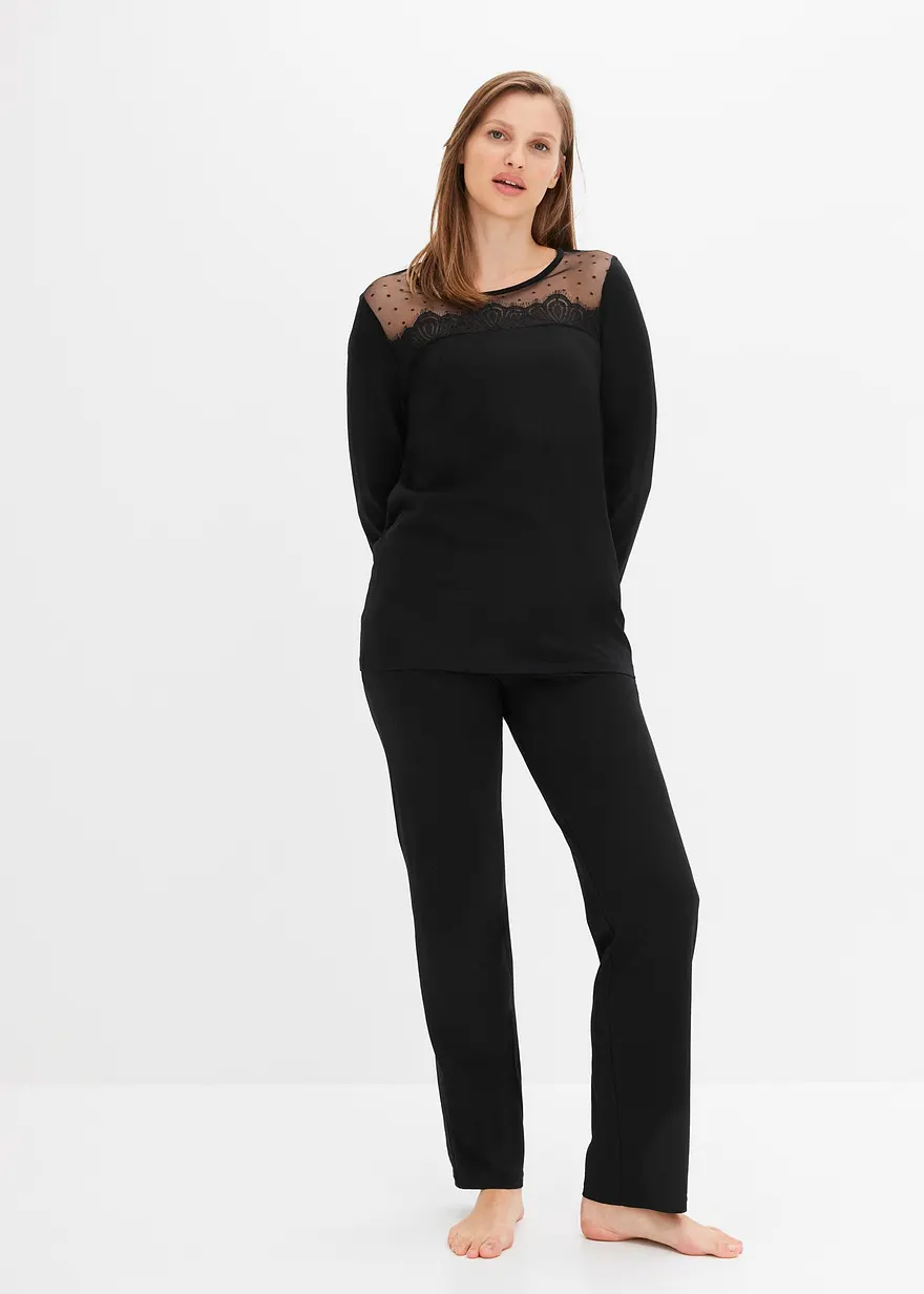 Pyjama mit Spitze