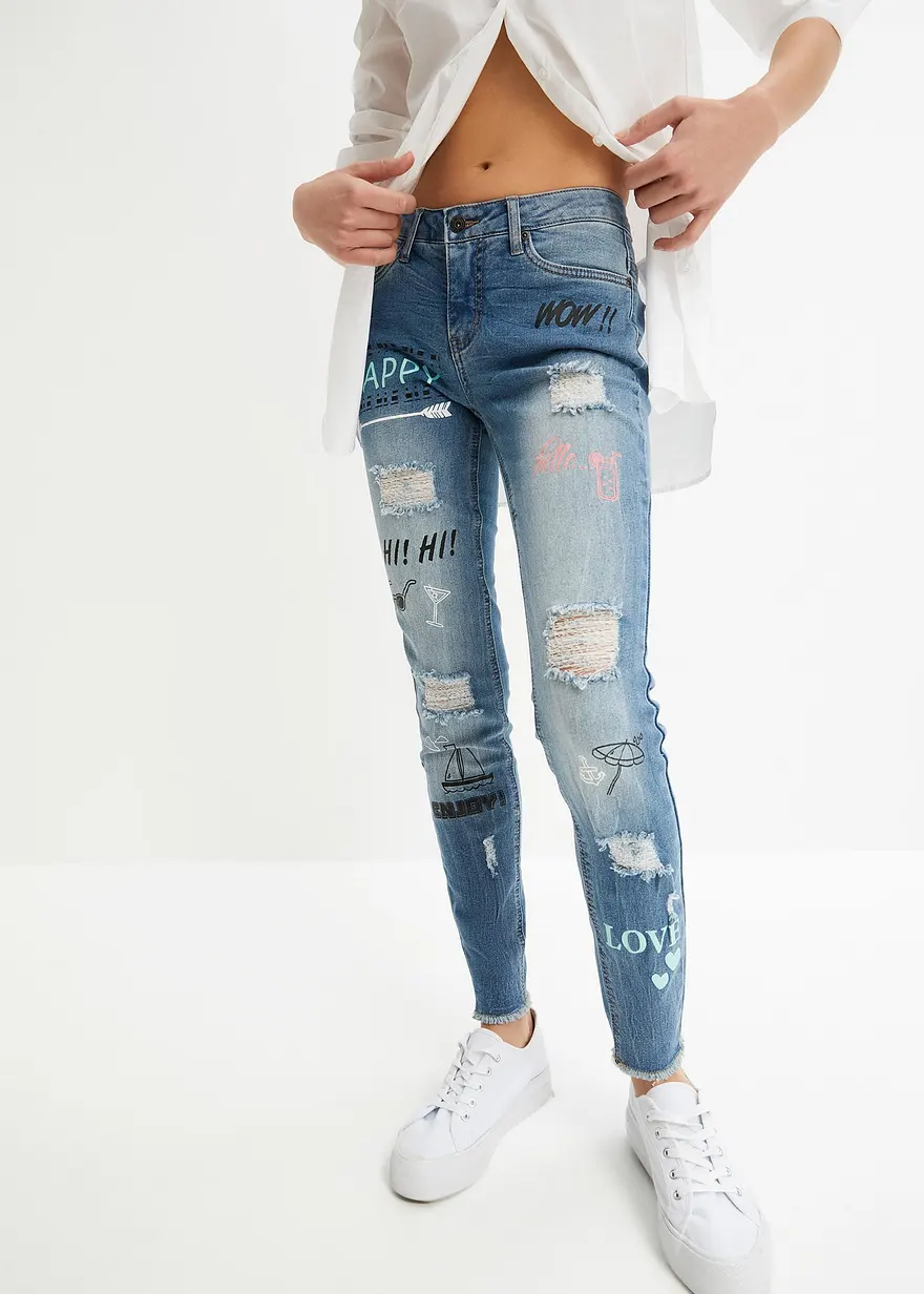 Skinny Jeans Mid Waist