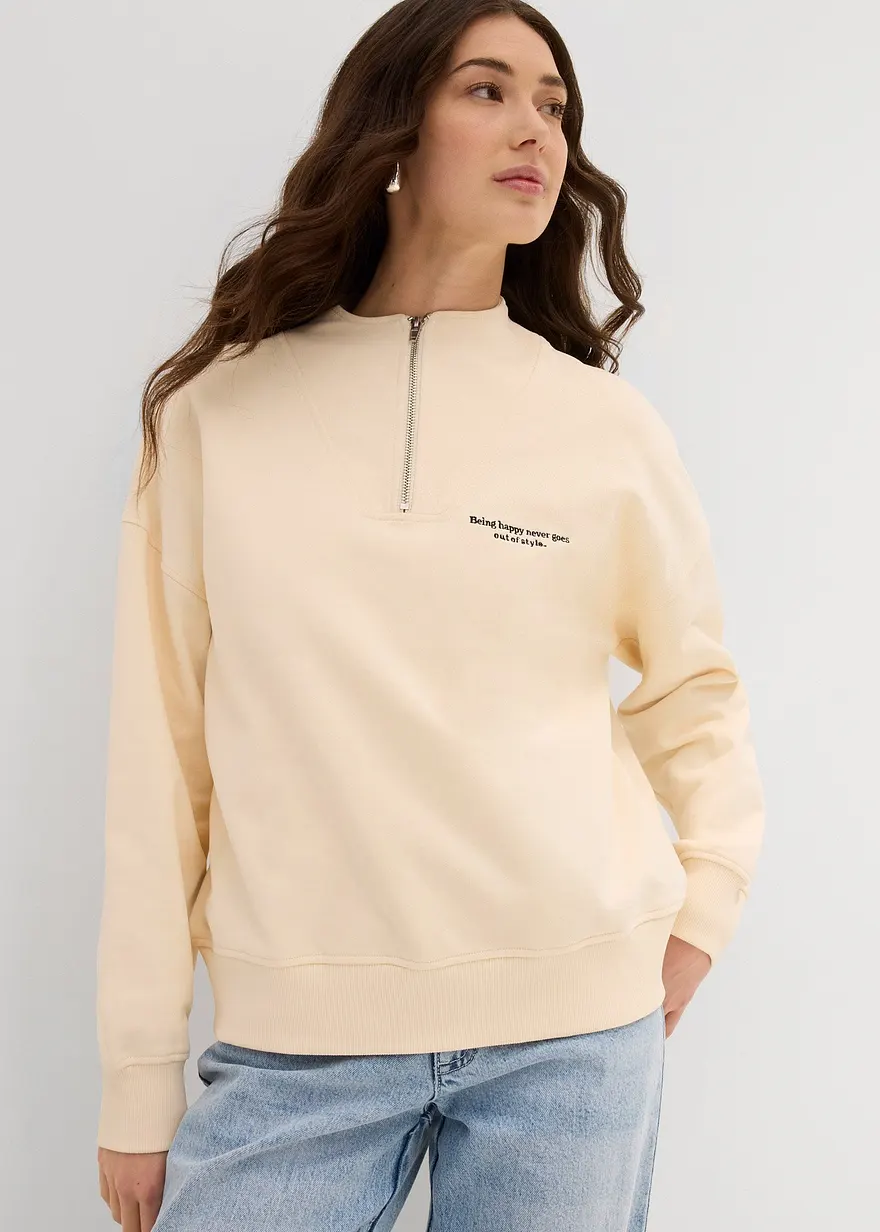 Oversize-Sweatshirt aus reiner Bio-Baumwolle