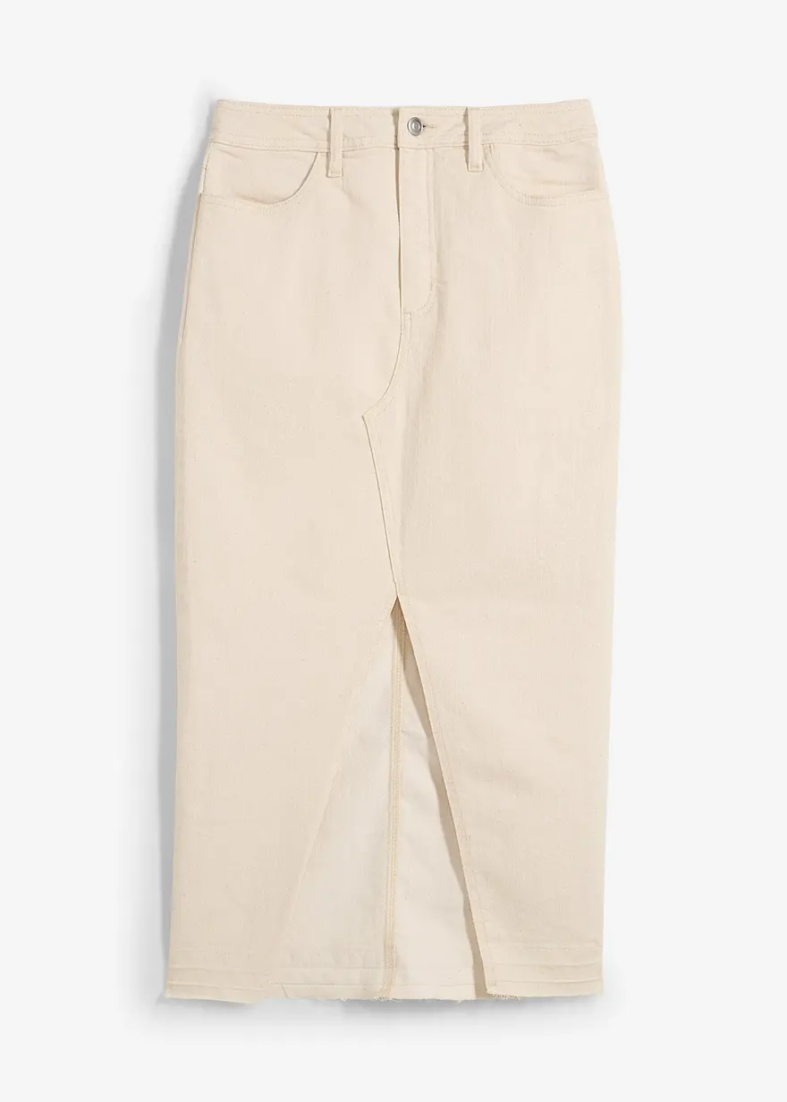 Jeansrock mit Schlitz