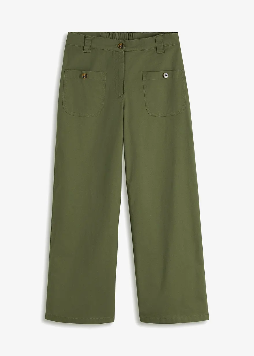 Wide Leg Jeans, High Waist, Bequembund