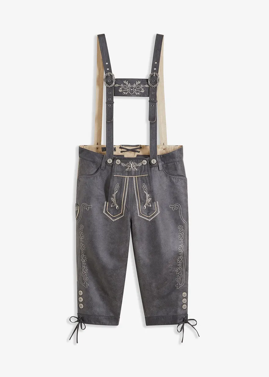 Regular Fit Trachtenhose aus Lederimitat