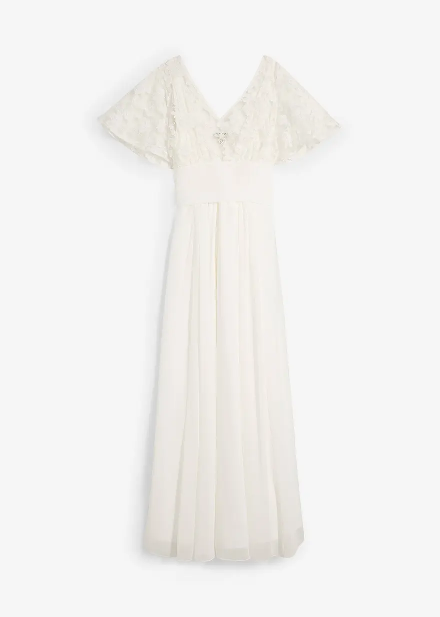 2-in-1 Umstandsbrautkleid mit diskreter Stillfunktion