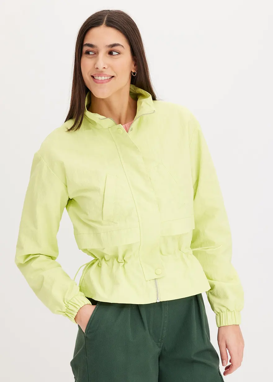 Kurze Jacke mit Taillen-Tunnelzug