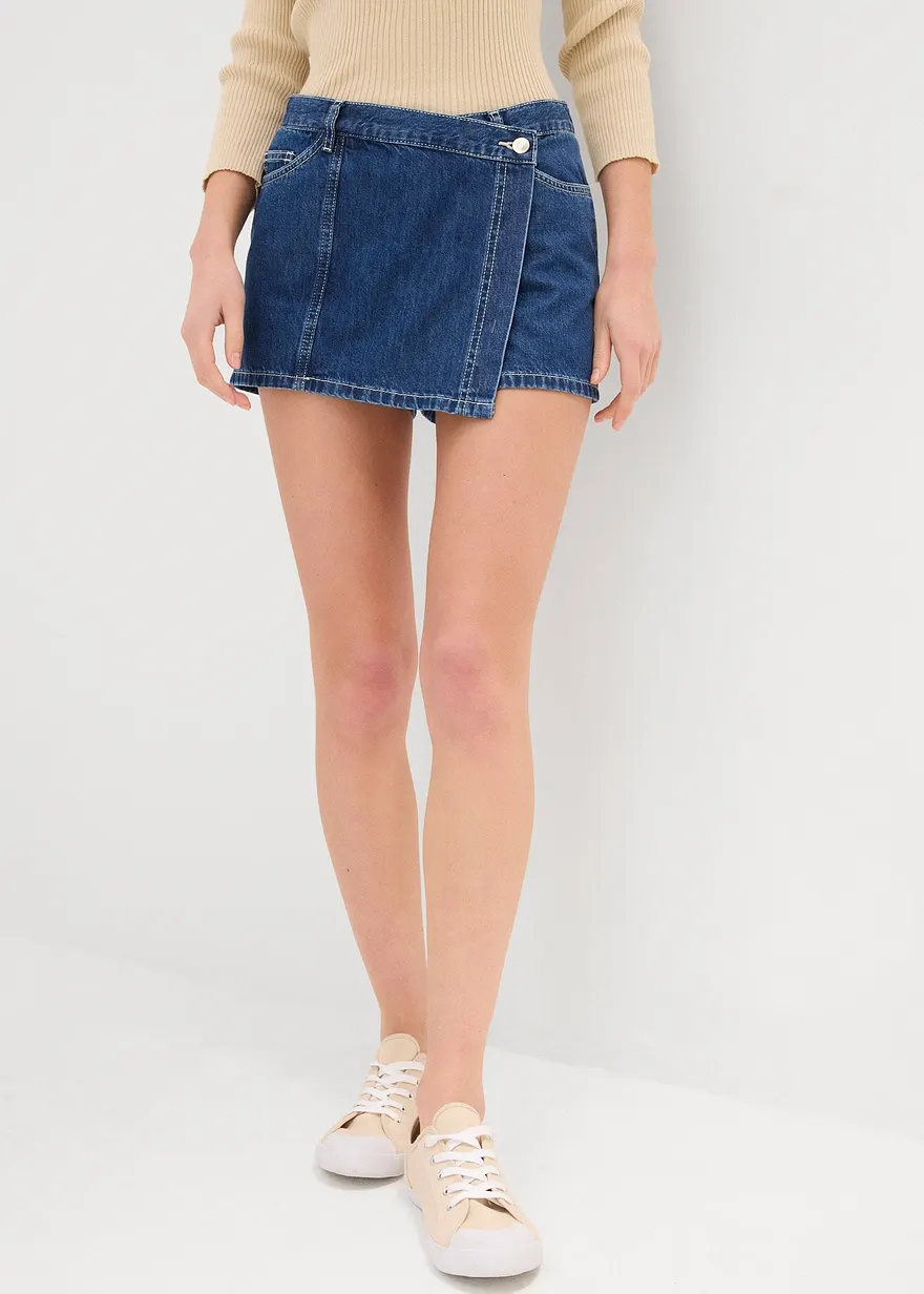 Jeans Hosenrock, Mid Waist