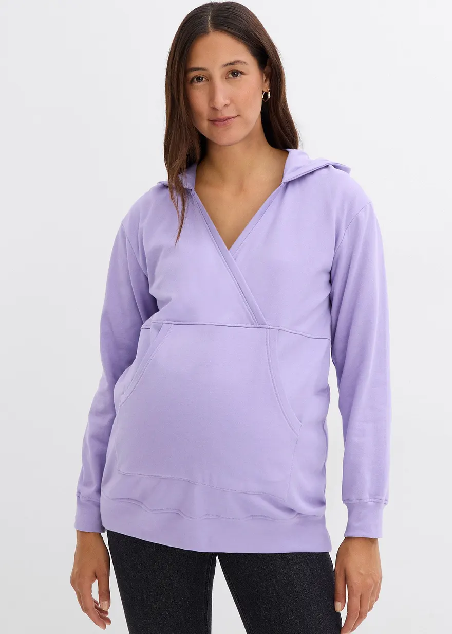 2-in-1 Umstands- und Still-Sweatshirt aus Bio-Baumwolle