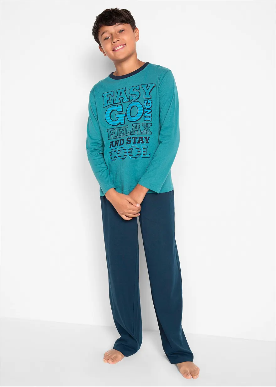 Pyjama aus reiner Baumwolle (2-tlg. Set)