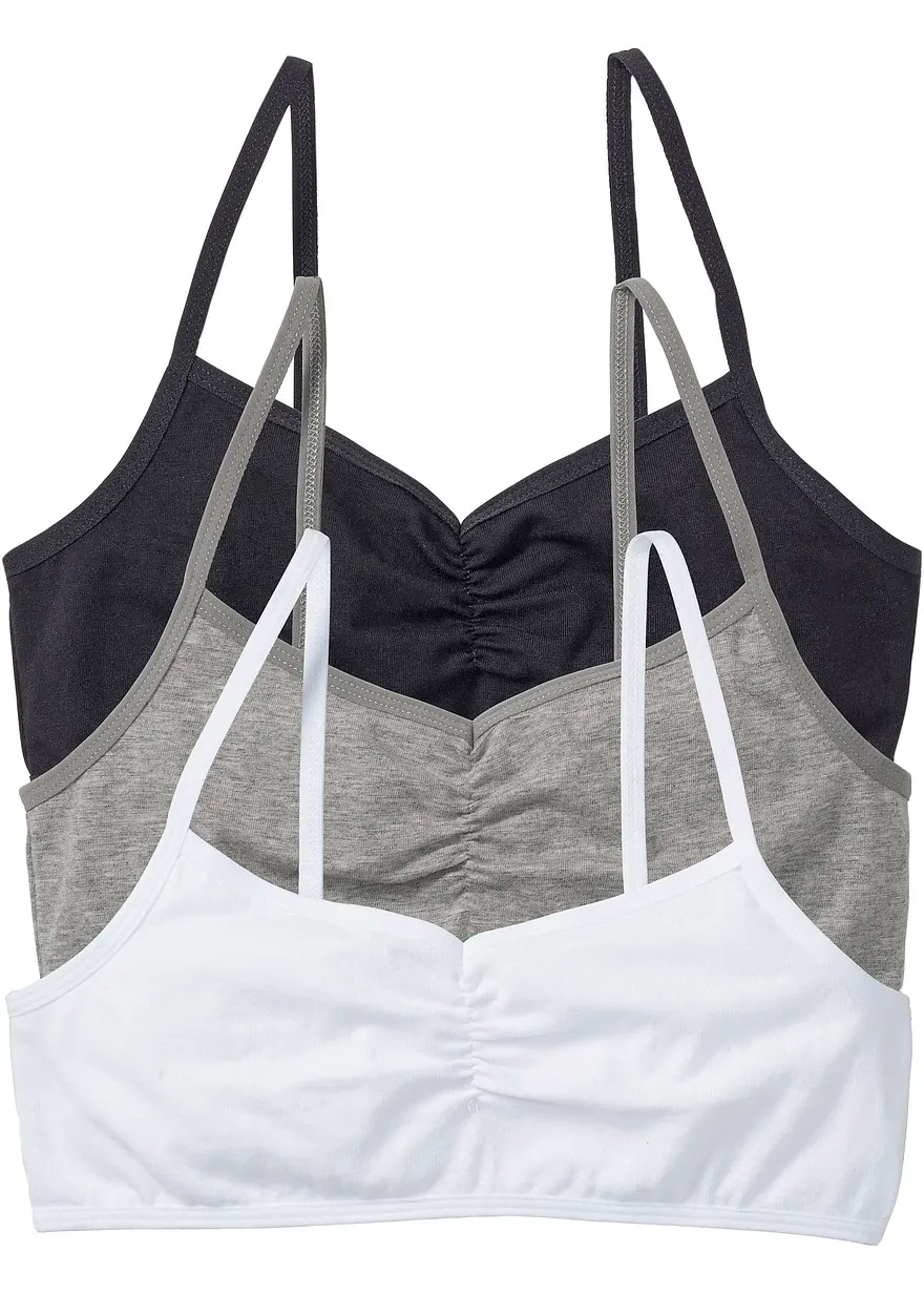 Bustier mit weicher Bio-Baumwolle (3er Pack)