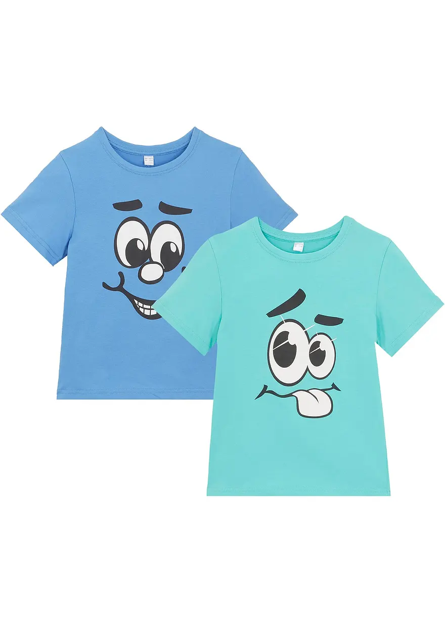 T-Shirt mit Bio-Baumwolle (2er Pack)