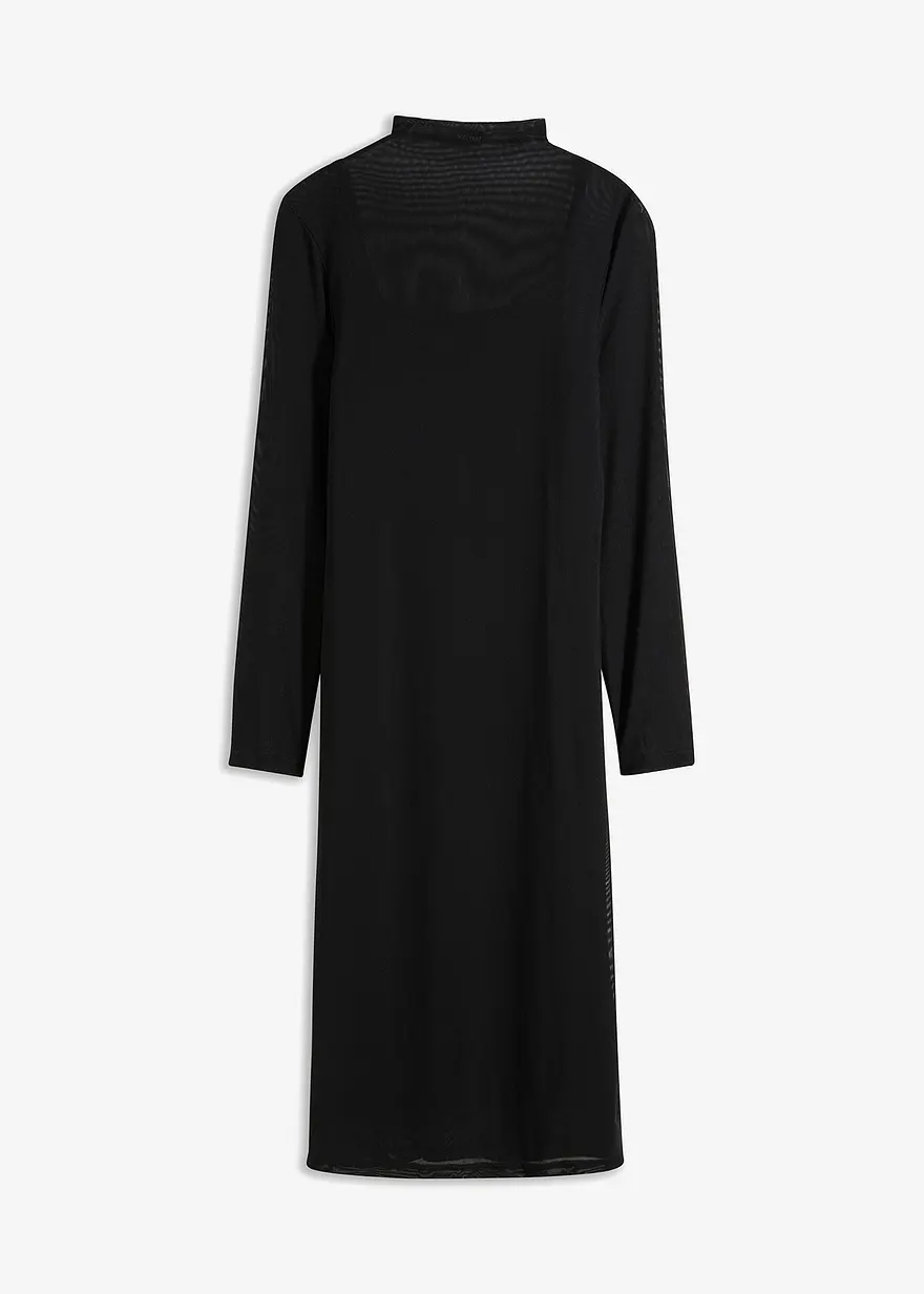Jerseykleid mit Mesh