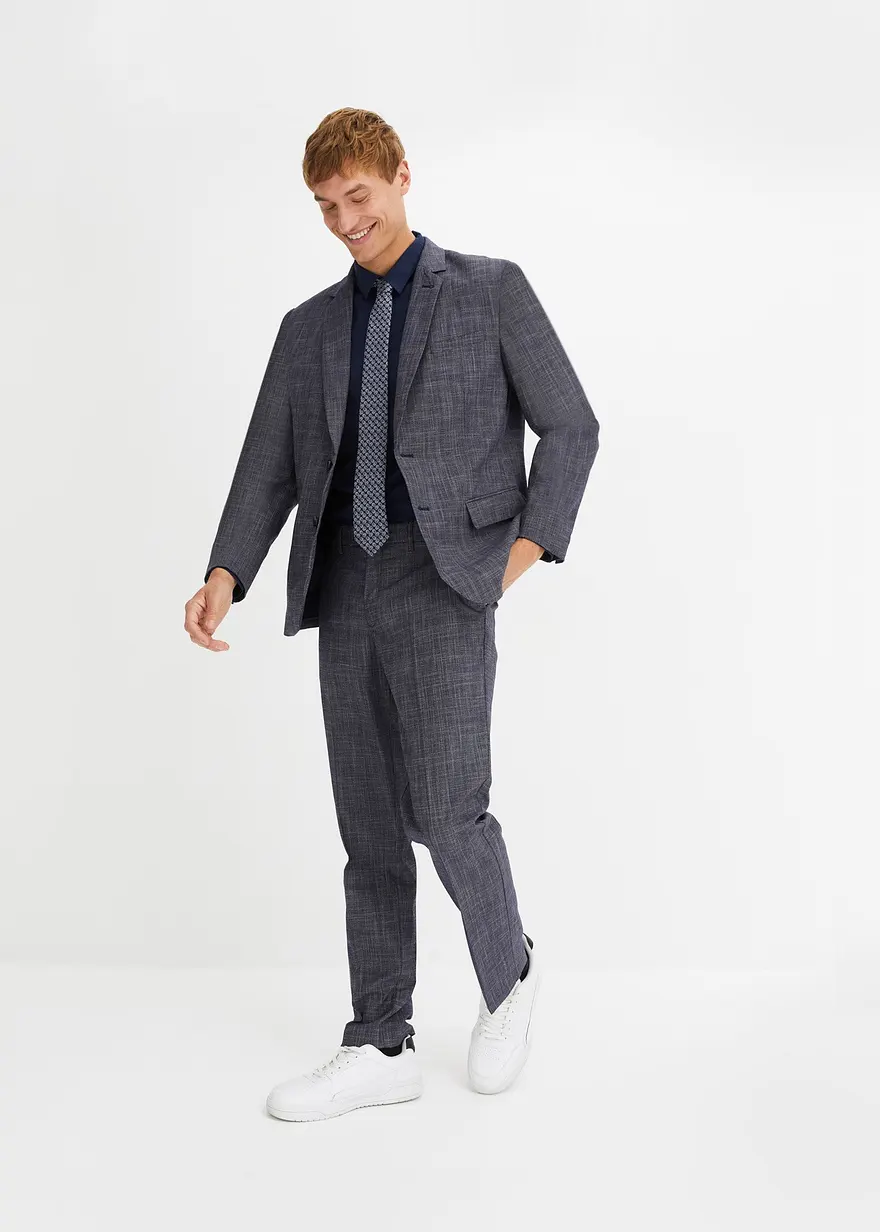 Anzug mit Krawatte (3-tlg.Set), Regular Fit