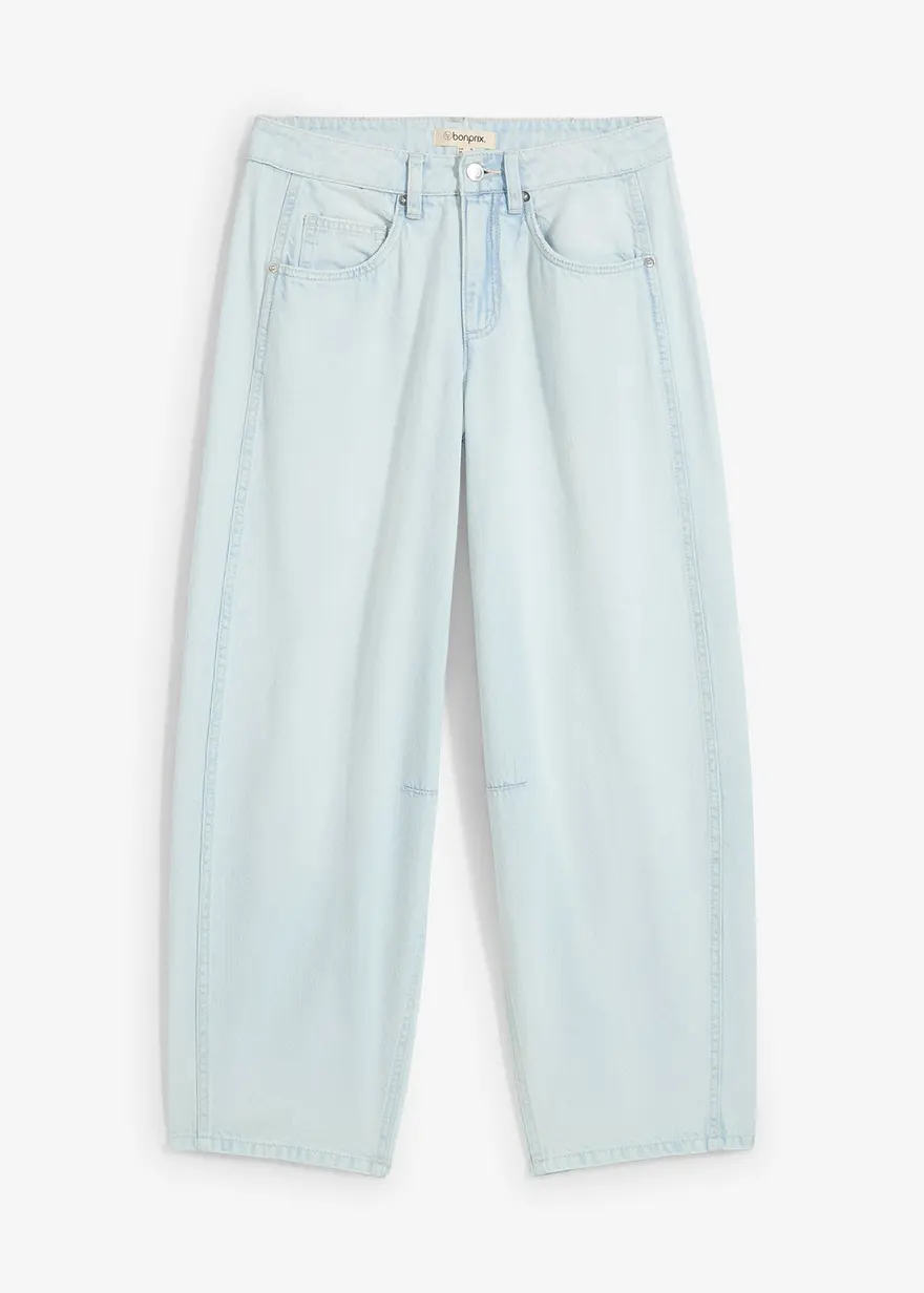 Balloon-Jeans Mid Waist, Super Soft cropped