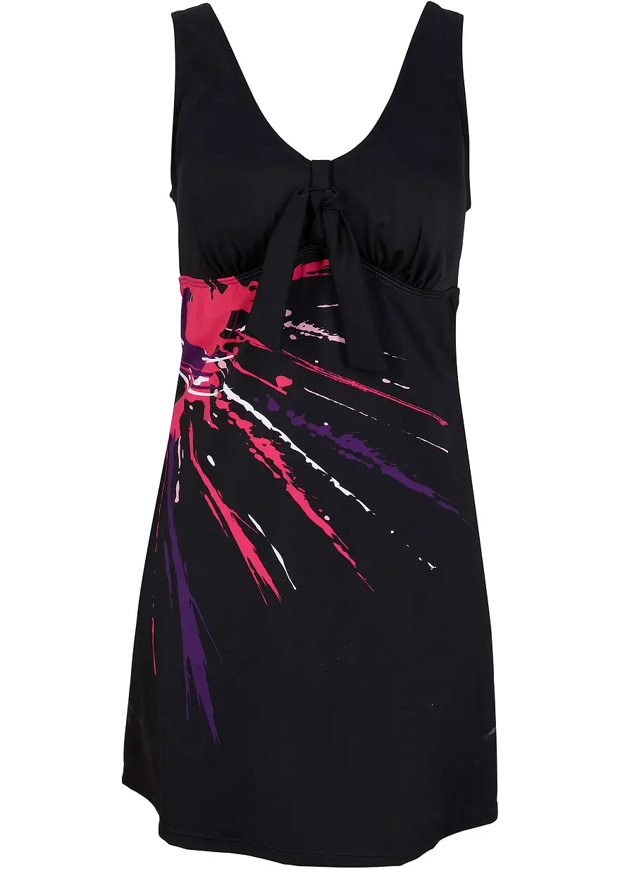 Badekleid mit breiten Trägern