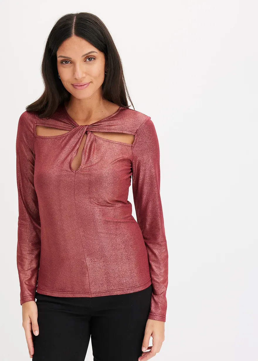 Langarmshirt mit Cut-Outs